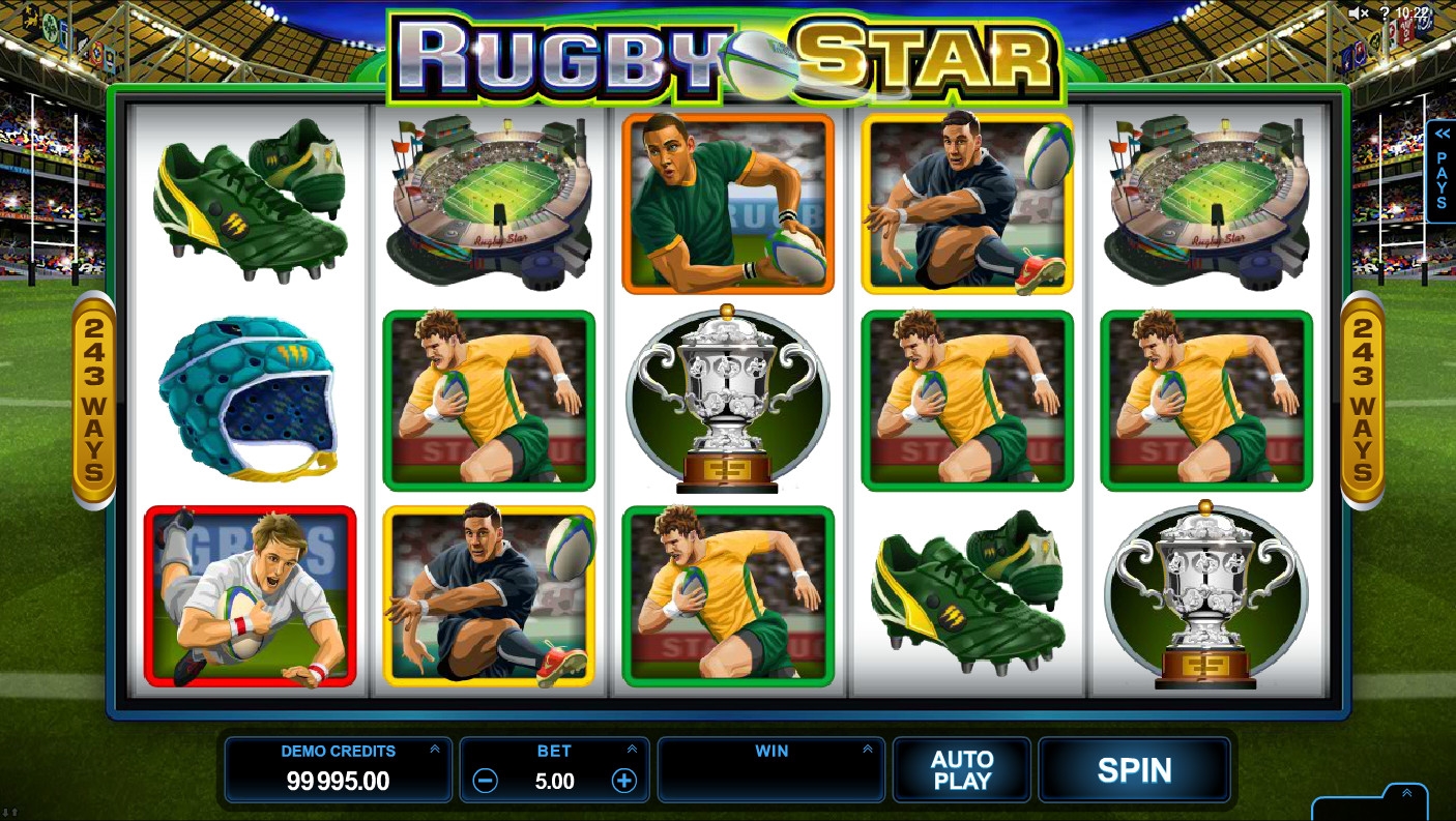 Rugby Star (Звезда регби) из раздела Игровые автоматы