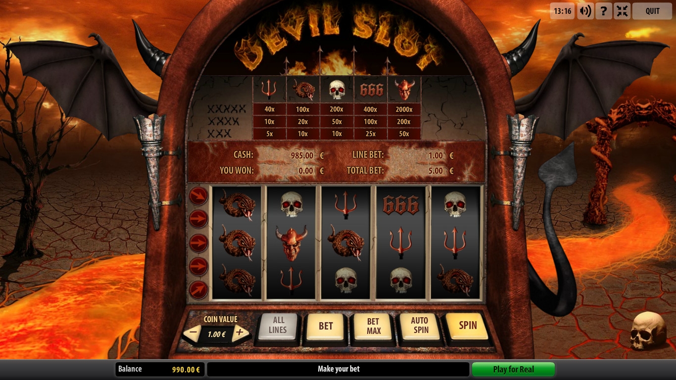 Devil Slot (Дьявольский слот) из раздела Игровые автоматы