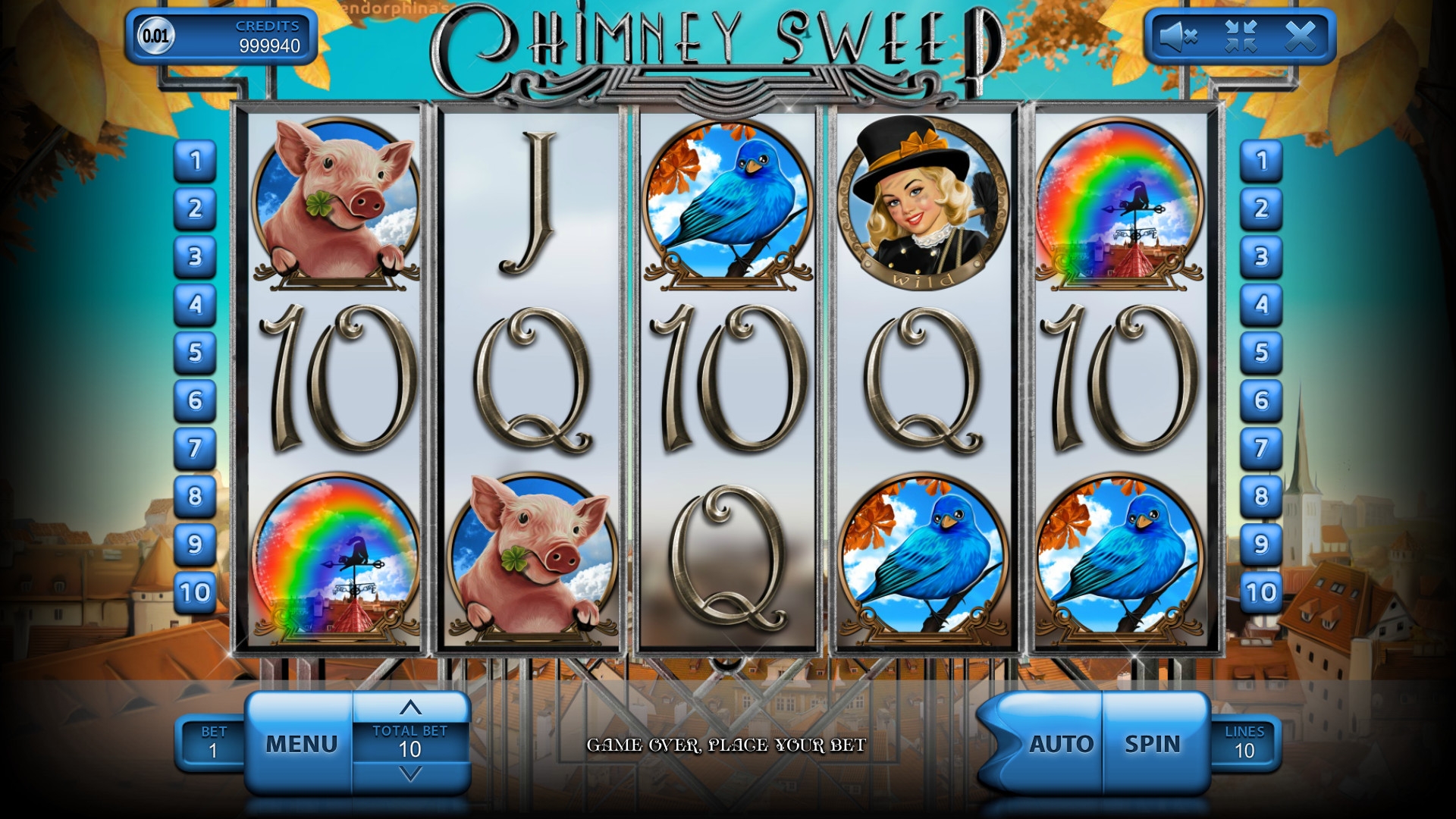 Chimney Sweep (Трубочист) из раздела Игровые автоматы