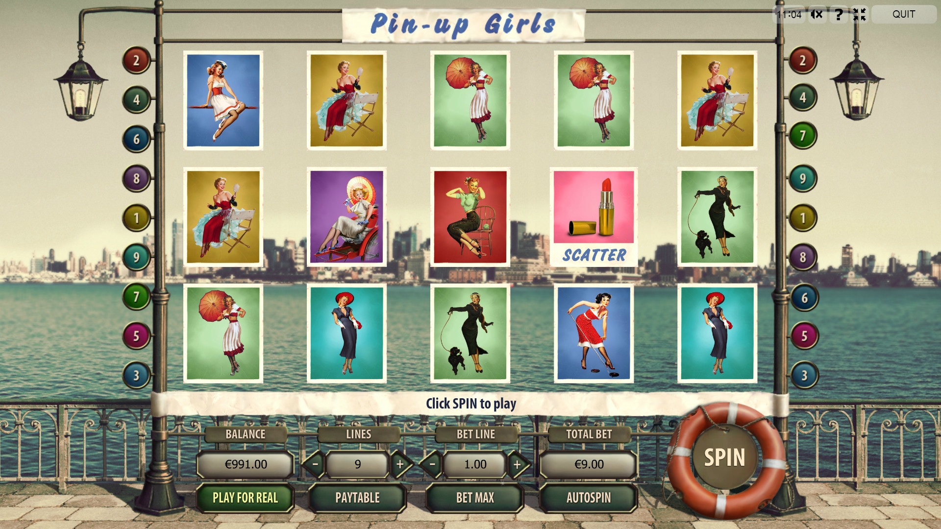 Pin-Up Girls (Девушки пин-ап) из раздела Игровые автоматы