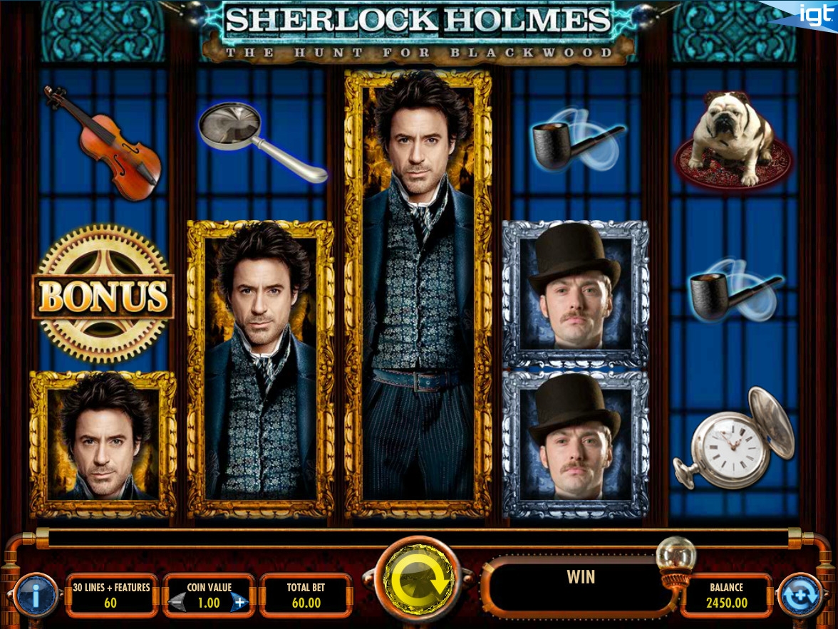 Sherlock Holmes: The Hunt for Blackwood (Шерлок Холмс: В поисках Блэквуда) из раздела Игровые автоматы