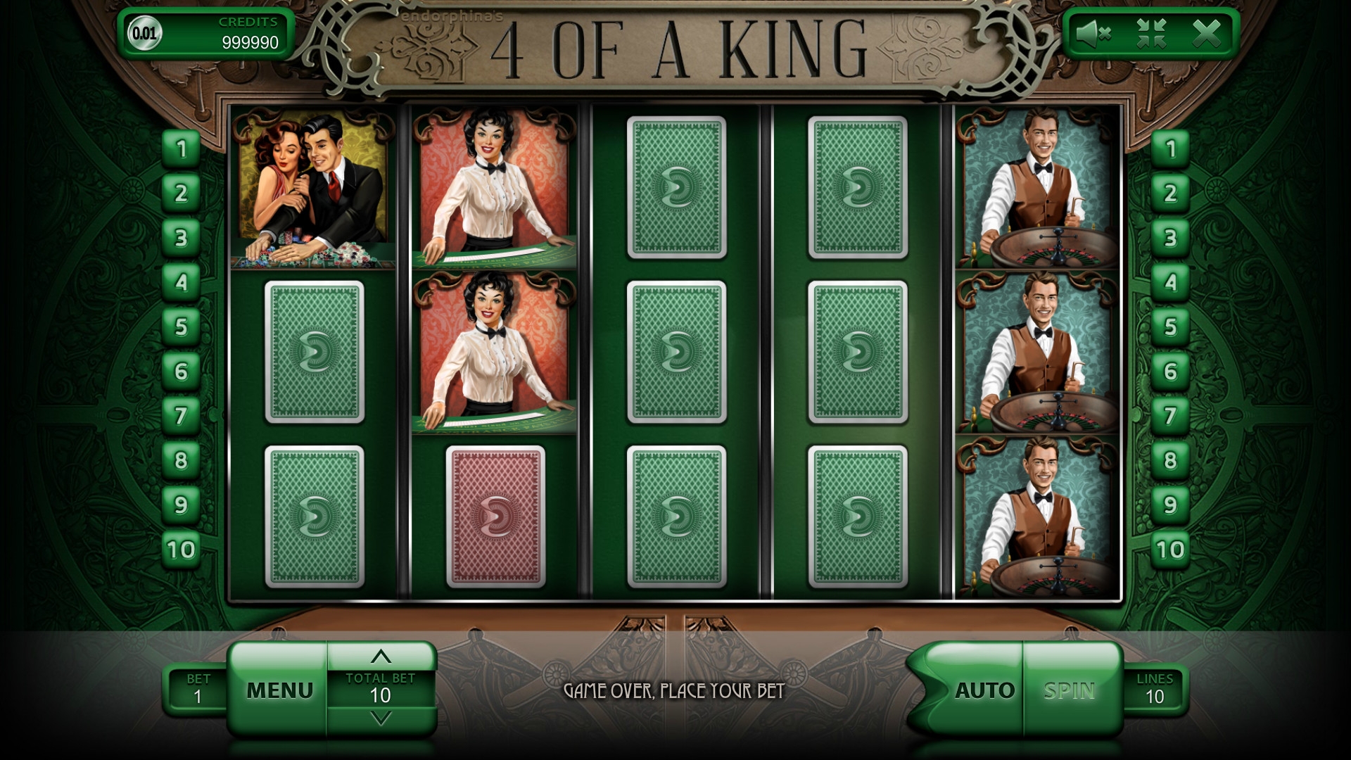 4 of a King (Четыре короля) из раздела Игровые автоматы