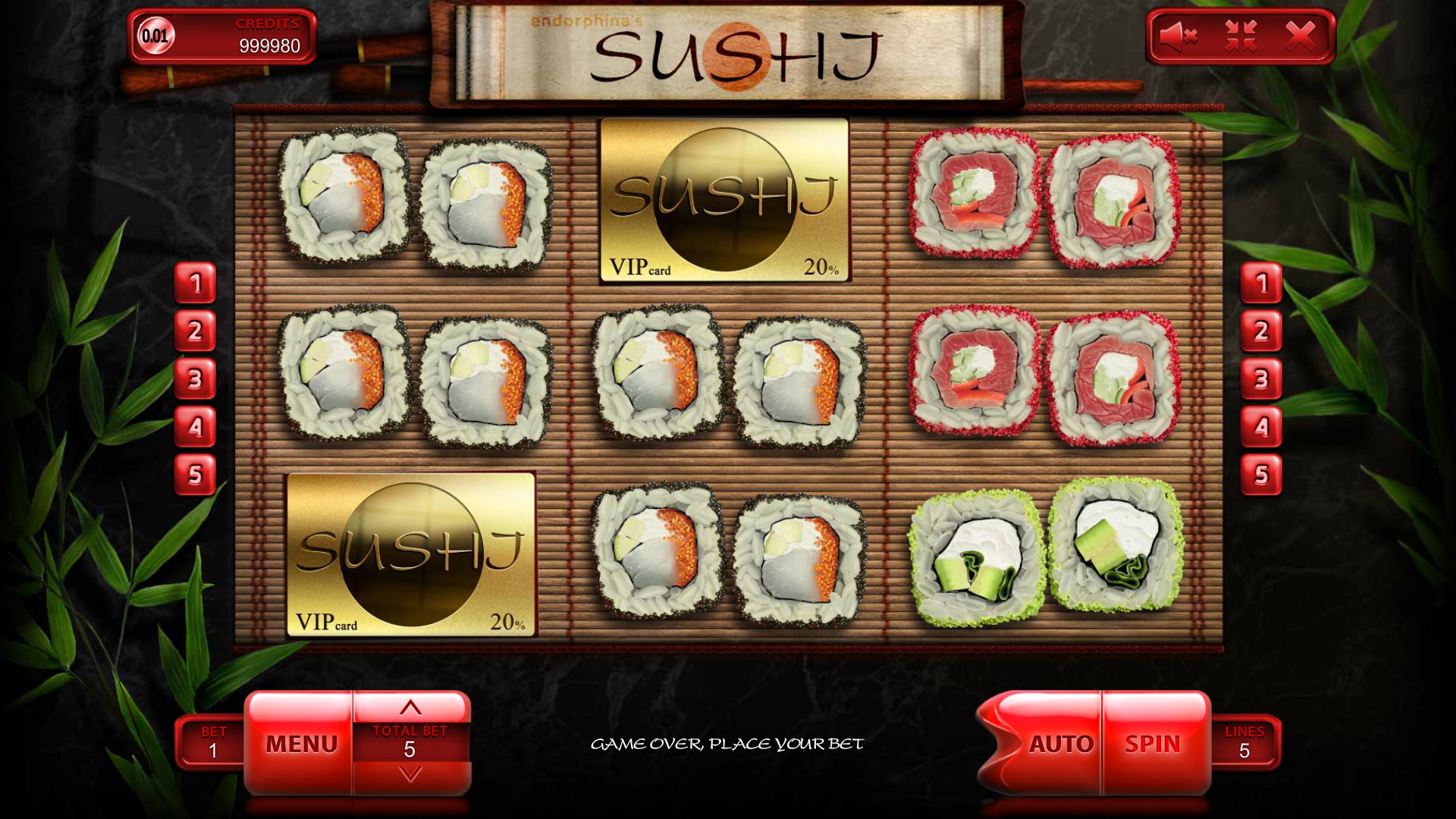 Sushi (Суши) из раздела Игровые автоматы