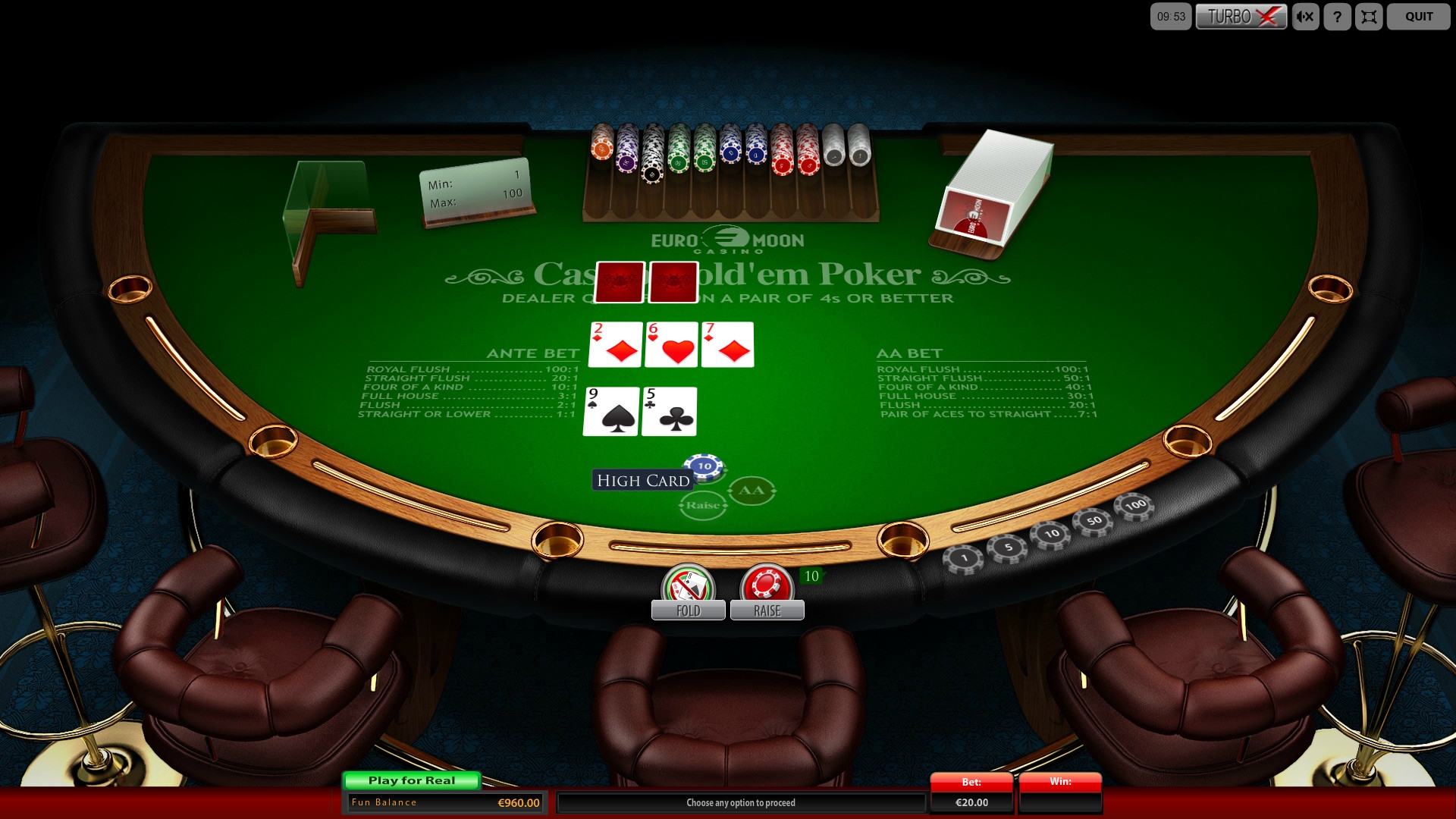 CasinoHold’em Poker (Холдем-покер казино) из раздела Покер