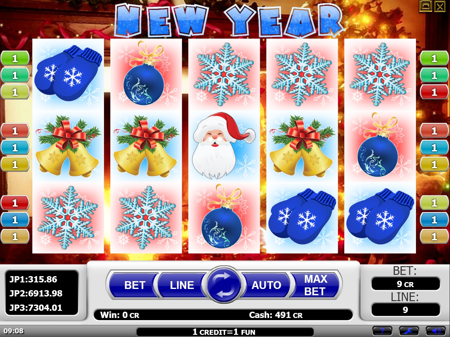 New Year (Новый год) из раздела Игровые автоматы