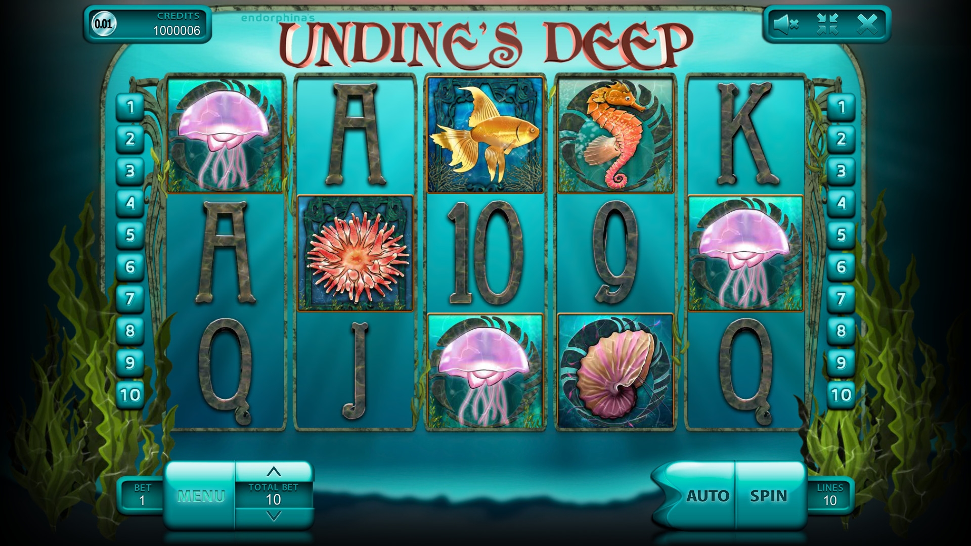 Undine’s Deep (Бездна Ундины) из раздела Игровые автоматы