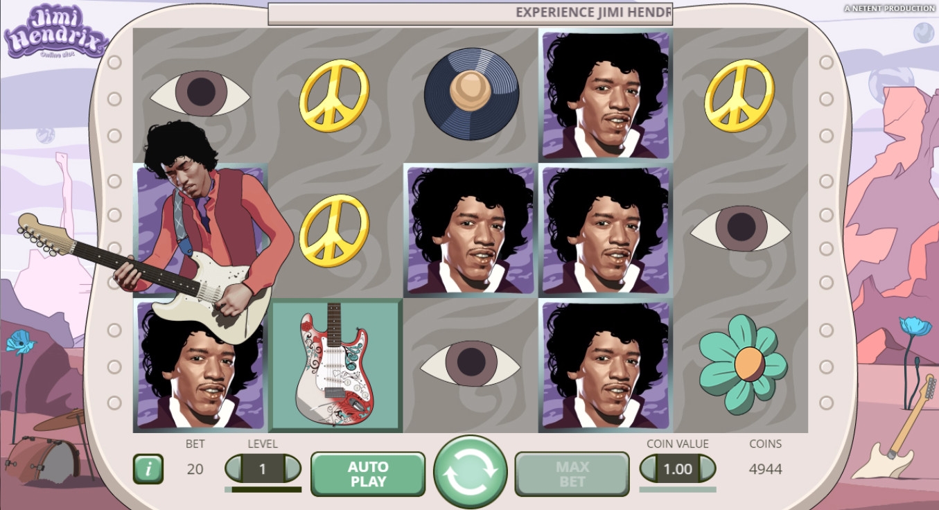 Jimi Hendrix (Джими Хендрикс) из раздела Игровые автоматы