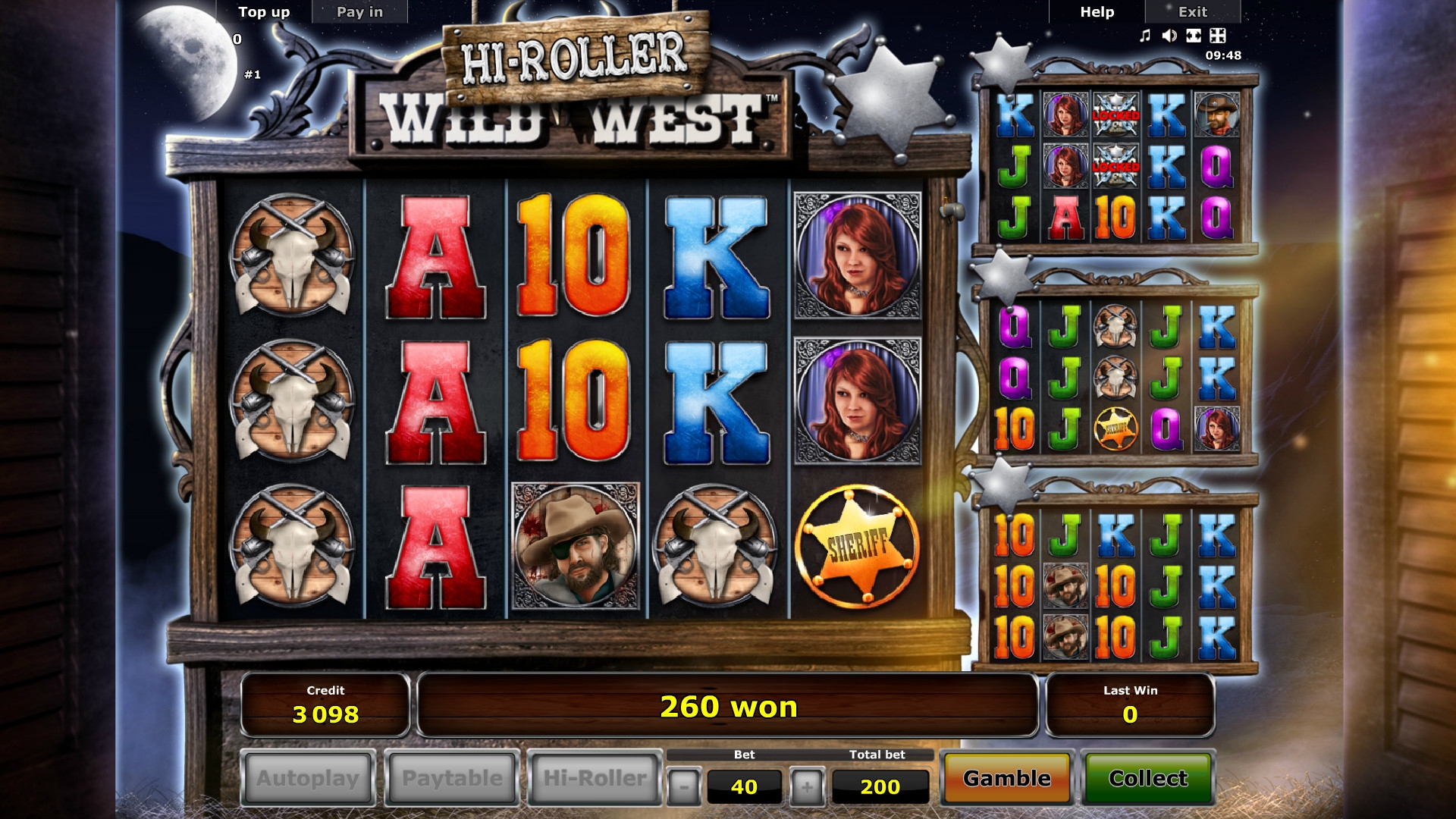 Wild West Hi-Roller (Хайроллер с Дикого Запада) из раздела Игровые автоматы