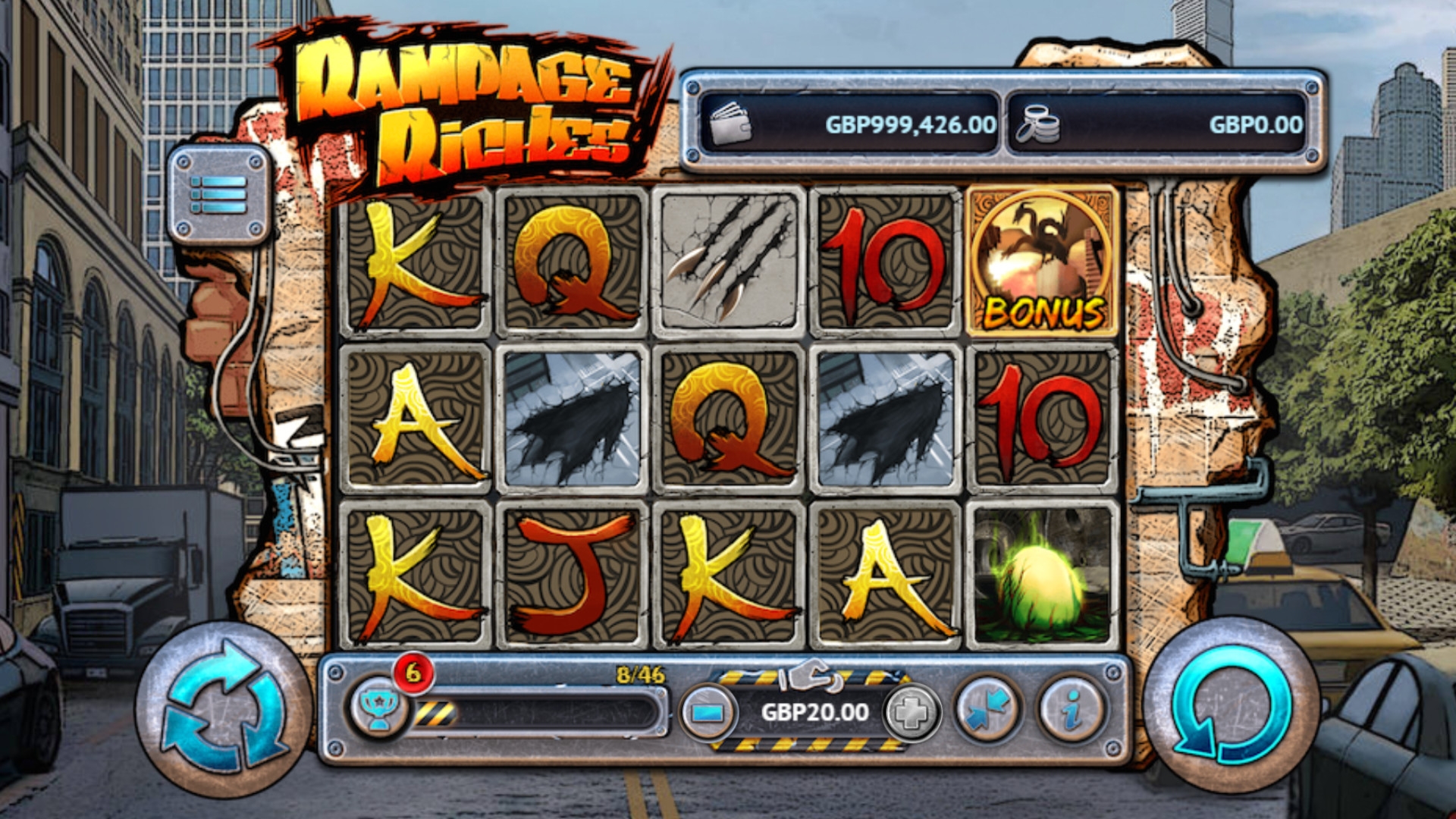 Rampage Riches (Яростные богатства) из раздела Игровые автоматы