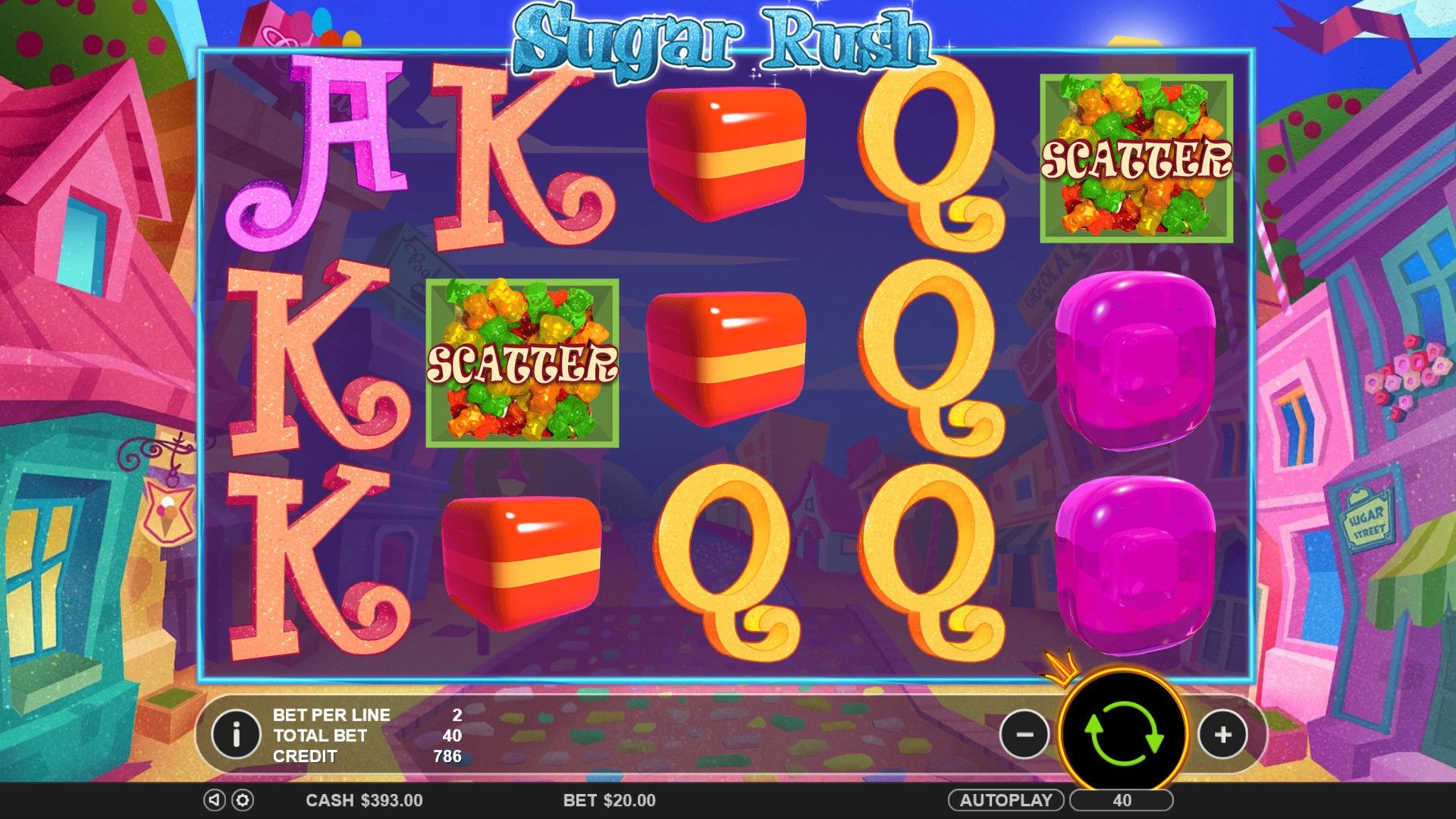 Sugar Rush (Сахарный бум) из раздела Игровые автоматы