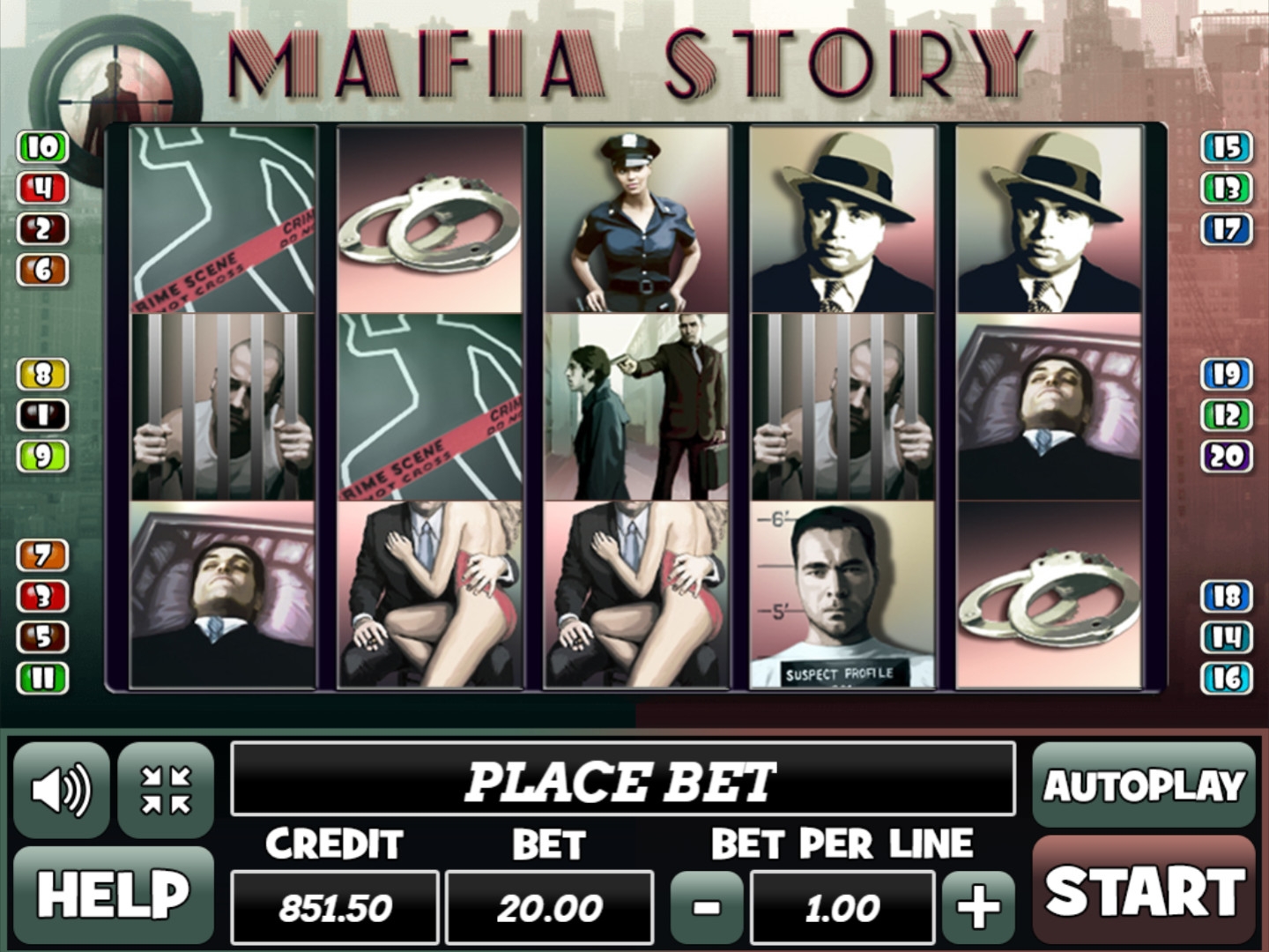 Mafia Story (История мафии) из раздела Игровые автоматы