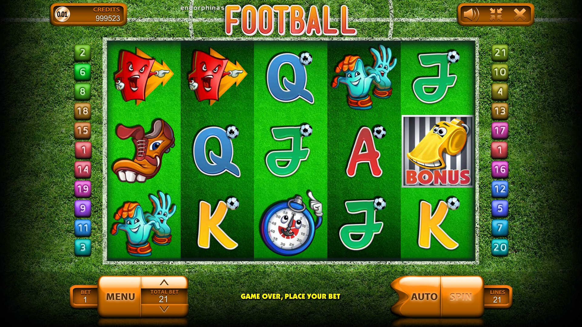 Football (Футбол) из раздела Игровые автоматы