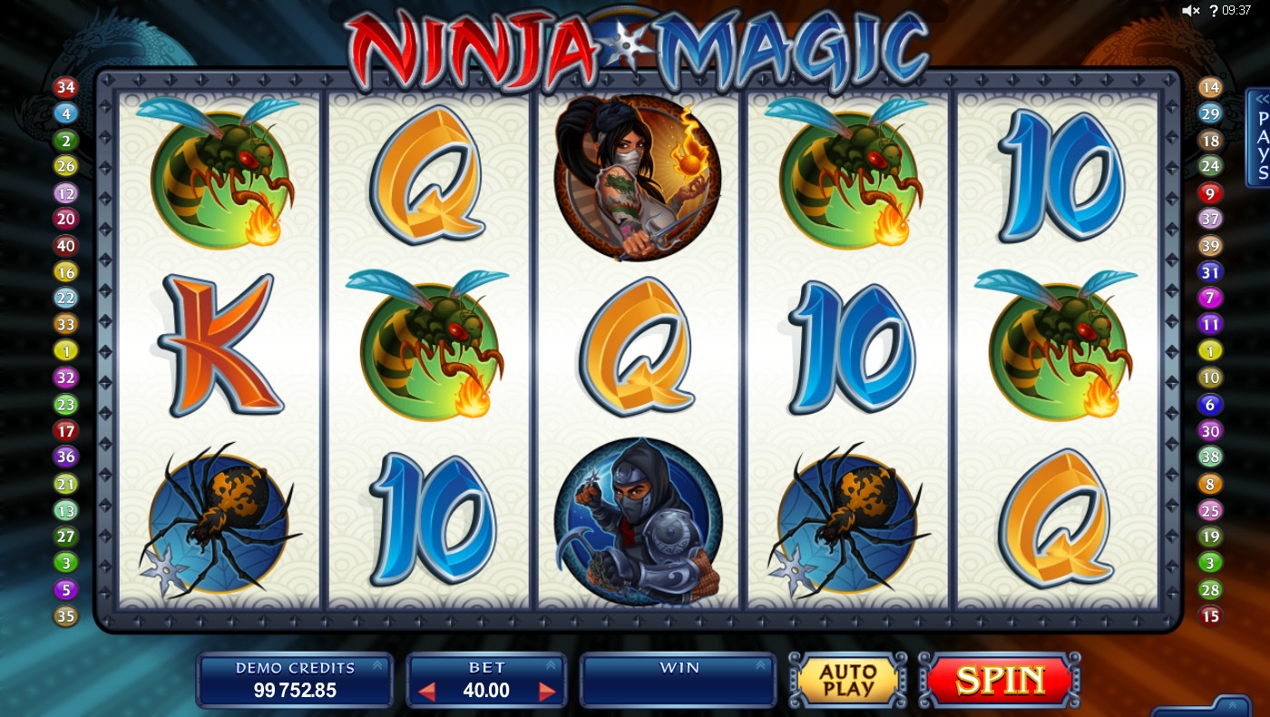 Ninja Magic (Магия ниндзя) из раздела Игровые автоматы