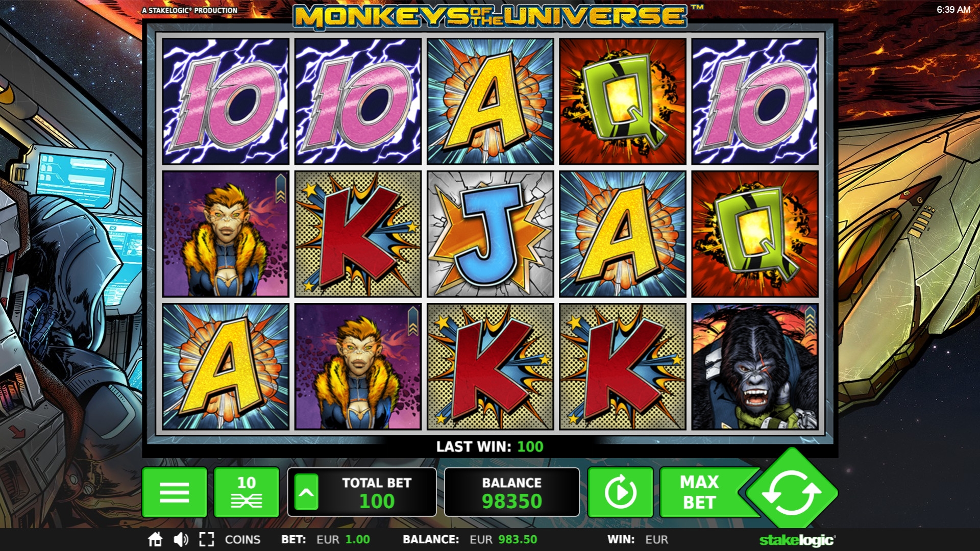 Monkeys of the Universe (Обезьянки вселенной) из раздела Игровые автоматы