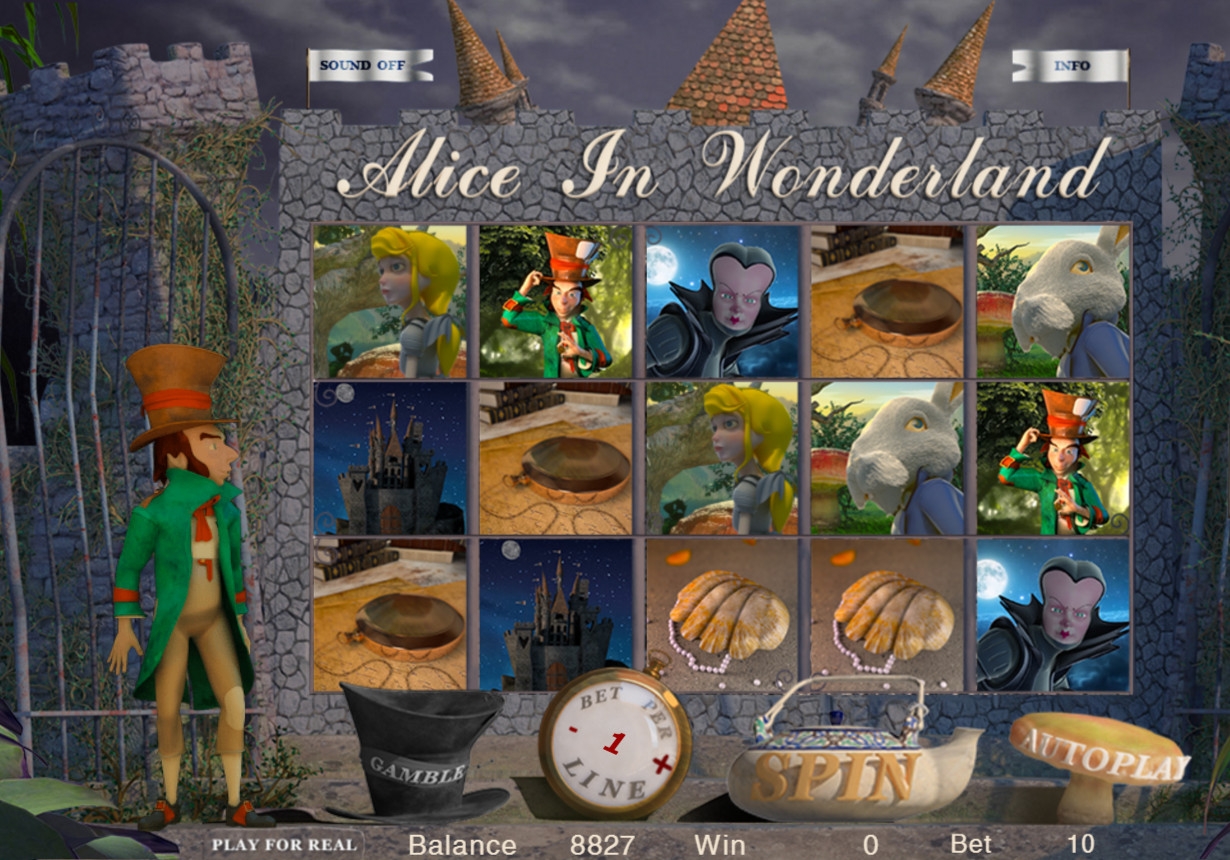 Alice in Wonderland (Алиса в Стране чудес) из раздела Игровые автоматы