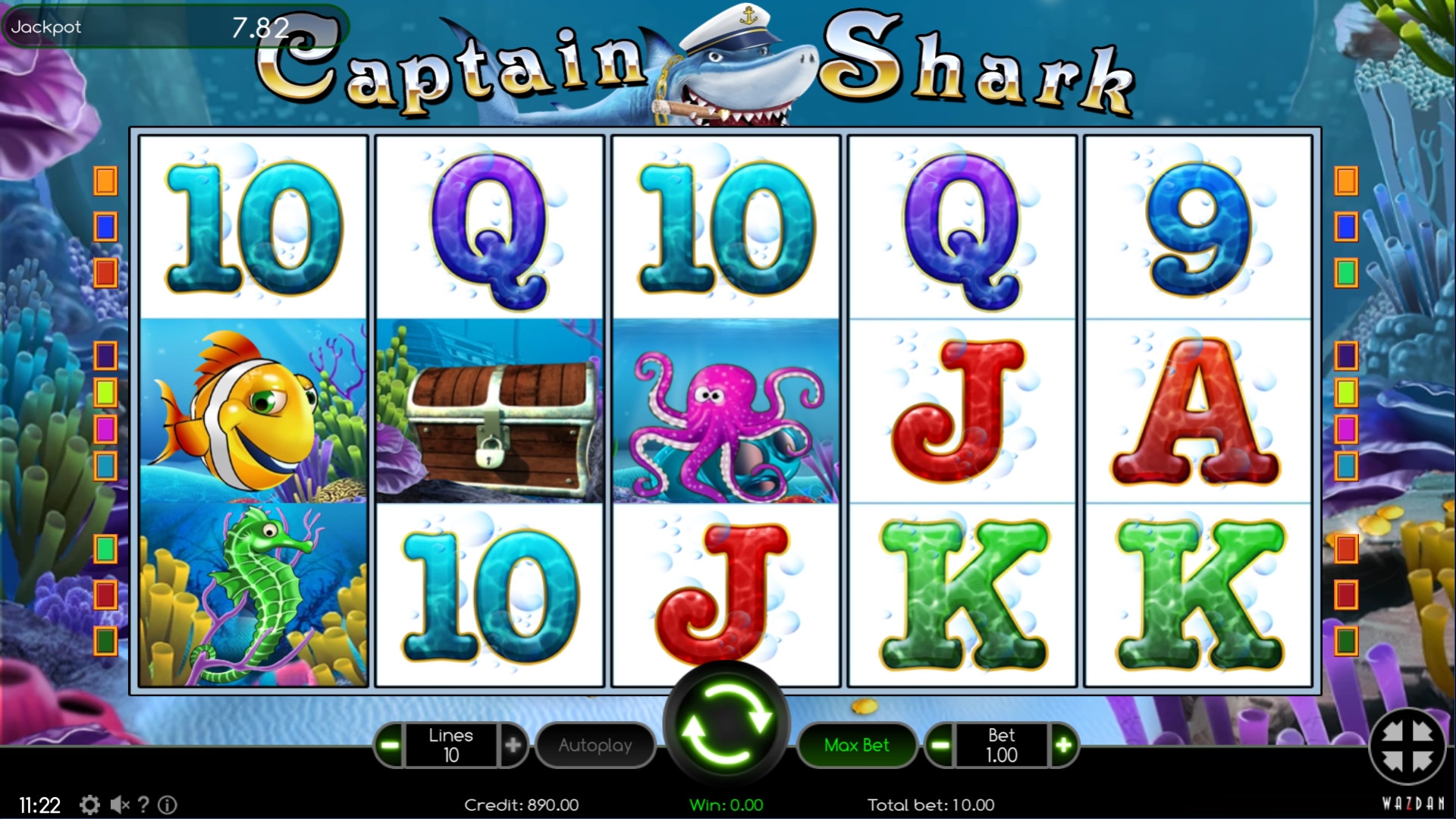 Captain Shark (Акула-капитан) из раздела Игровые автоматы