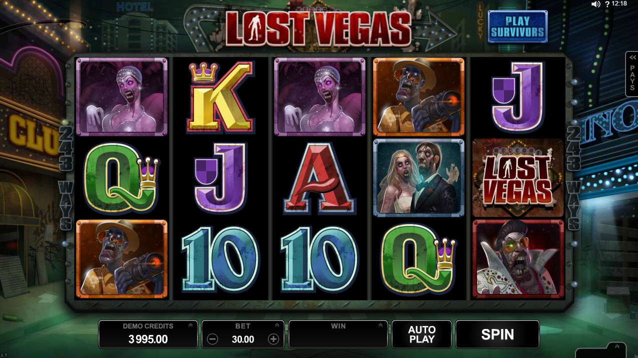Lost Vegas (Потерянный Вегас) из раздела Игровые автоматы