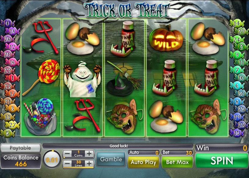 Trick or Treat (Неприятность или угощение) из раздела Игровые автоматы