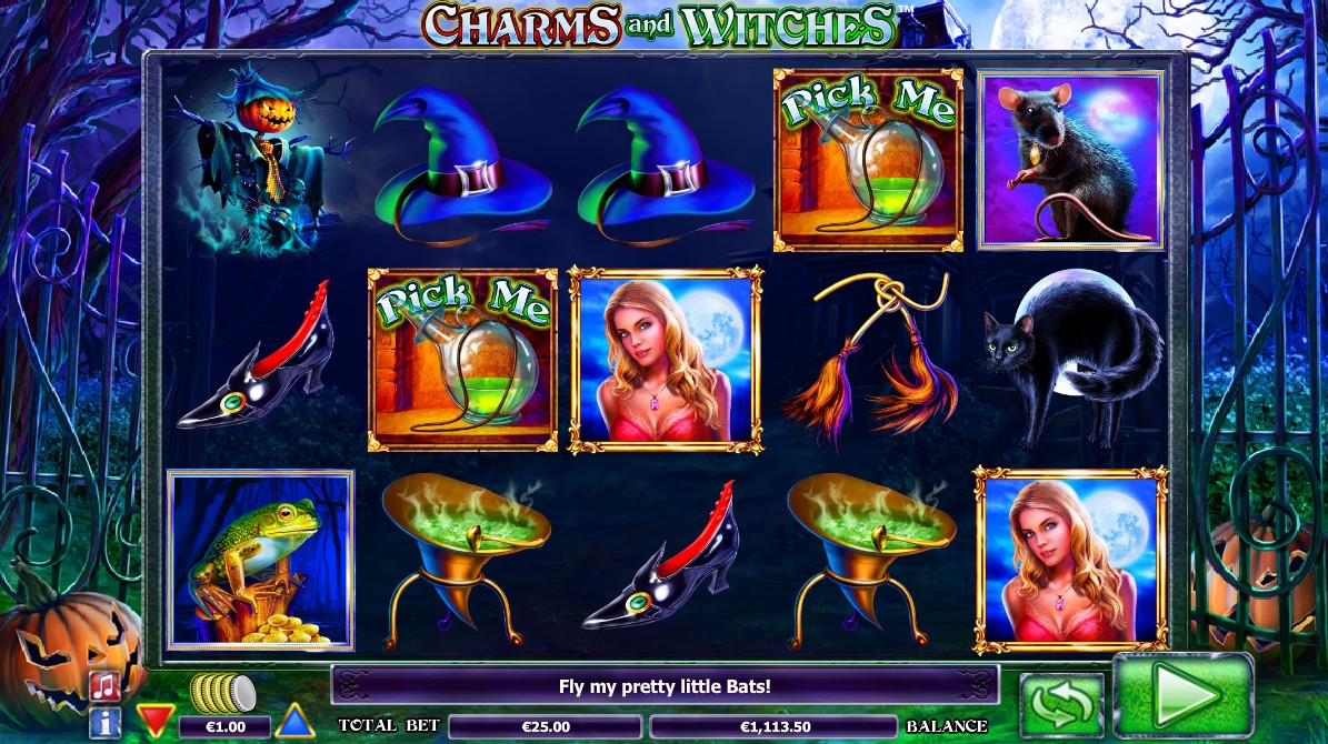 Charms and Witches (Заклинания и ведьмы) из раздела Игровые автоматы