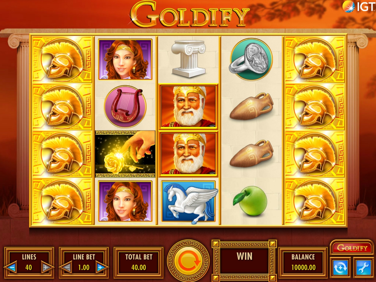 Goldify (Обрати в золото) из раздела Игровые автоматы