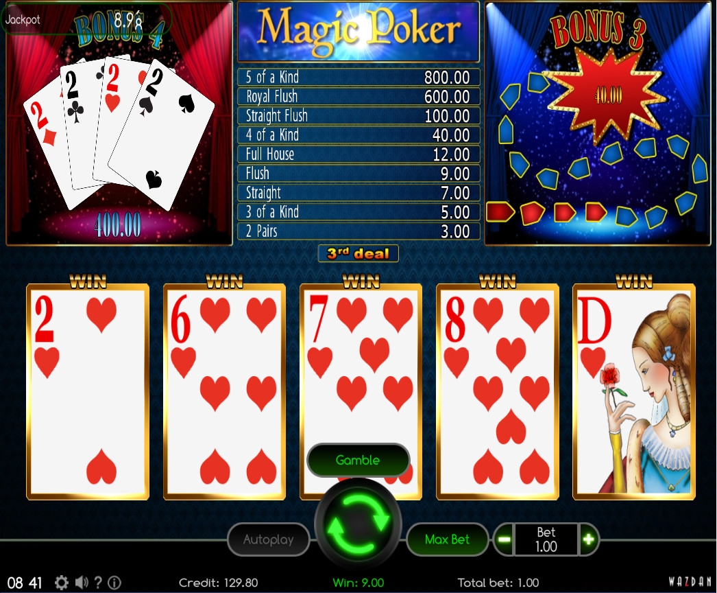 Magic Poker (Волшебный покер) из раздела Видео покер