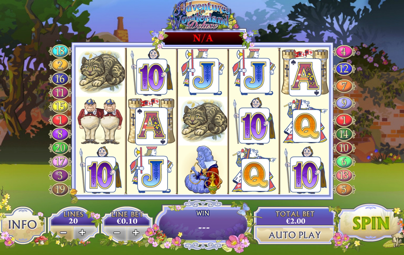 Adventures in Wonderland Deluxe (Приключения в Стране чудес делюкс) из раздела Игровые автоматы