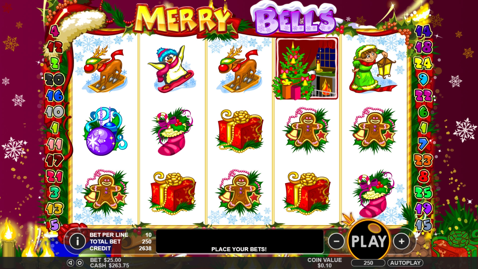 Merry Bells (Веселые колокольчики) из раздела Игровые автоматы
