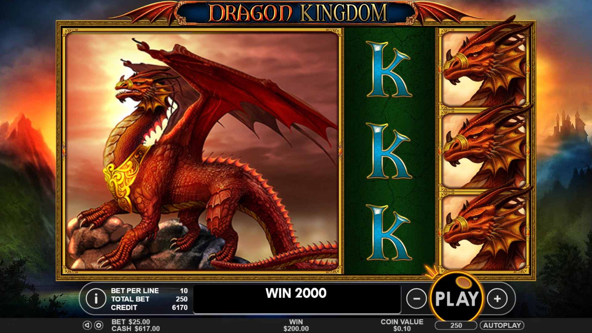 Dragon Kingdom (Королевство драконов) из раздела Игровые автоматы