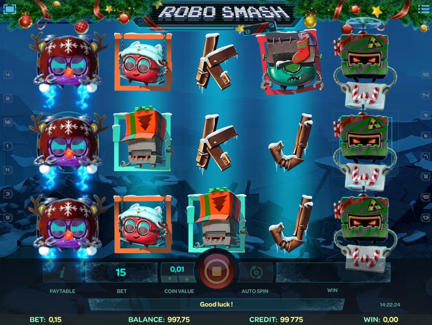 Robo Smash (Столкновение роботов) из раздела Игровые автоматы