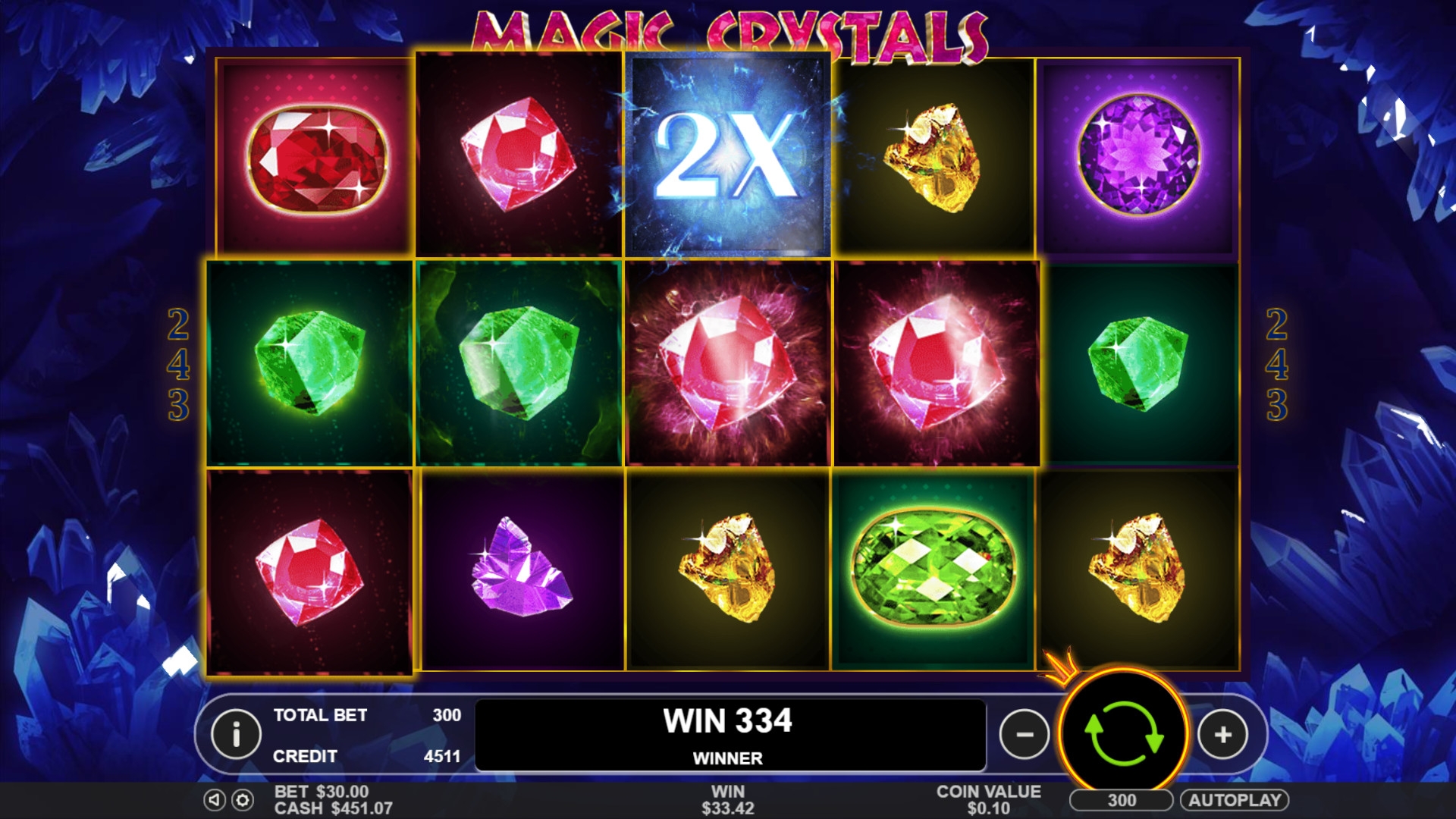Magic Crystals (Волшебные кристаллы) из раздела Игровые автоматы