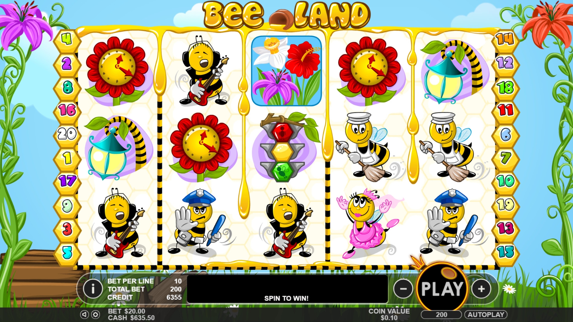 Bee Land (Пчелиная страна) из раздела Игровые автоматы