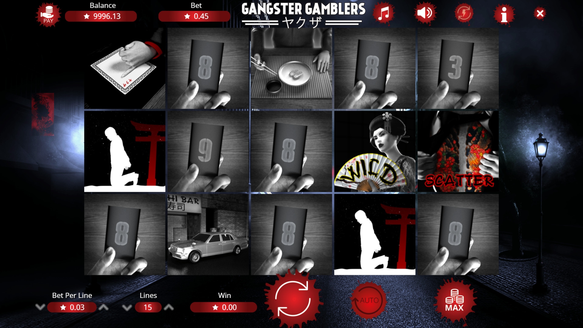 Gangster Gamblers (Игроки-гангстеры) из раздела Игровые автоматы