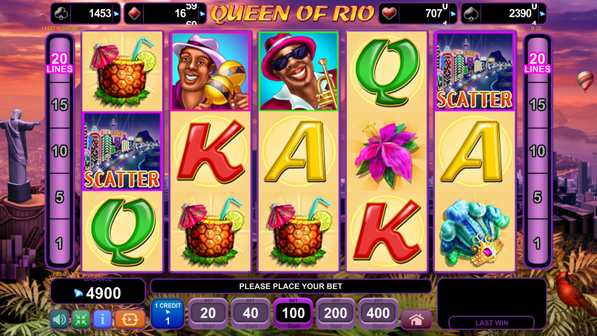 Queen of Rio (Королева Рио) из раздела Игровые автоматы