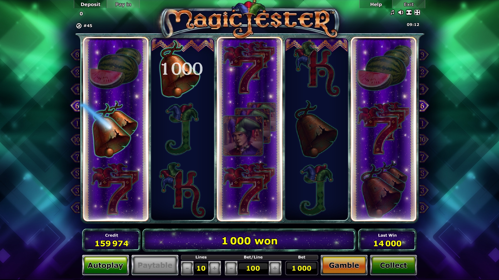 Magic Jester (Волшебный шут) из раздела Игровые автоматы
