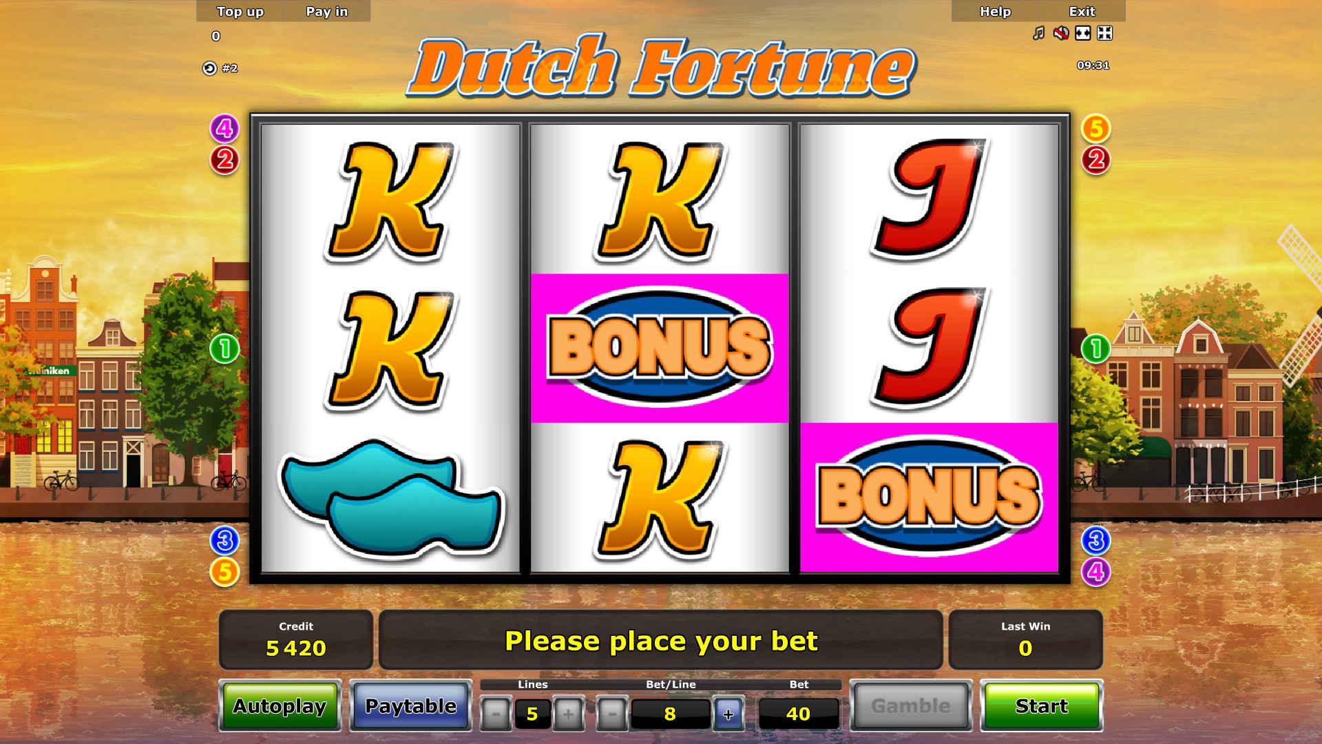 Dutch Fortune (Голландское счастье) из раздела Игровые автоматы