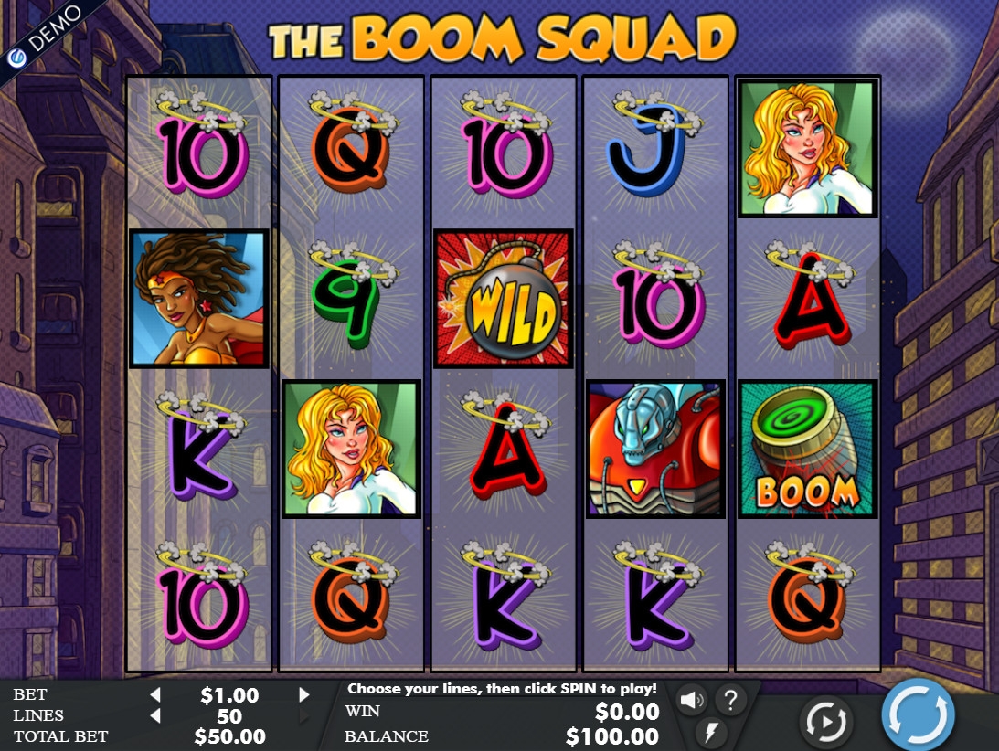 The Boom Squad (Ударная команда) из раздела Игровые автоматы