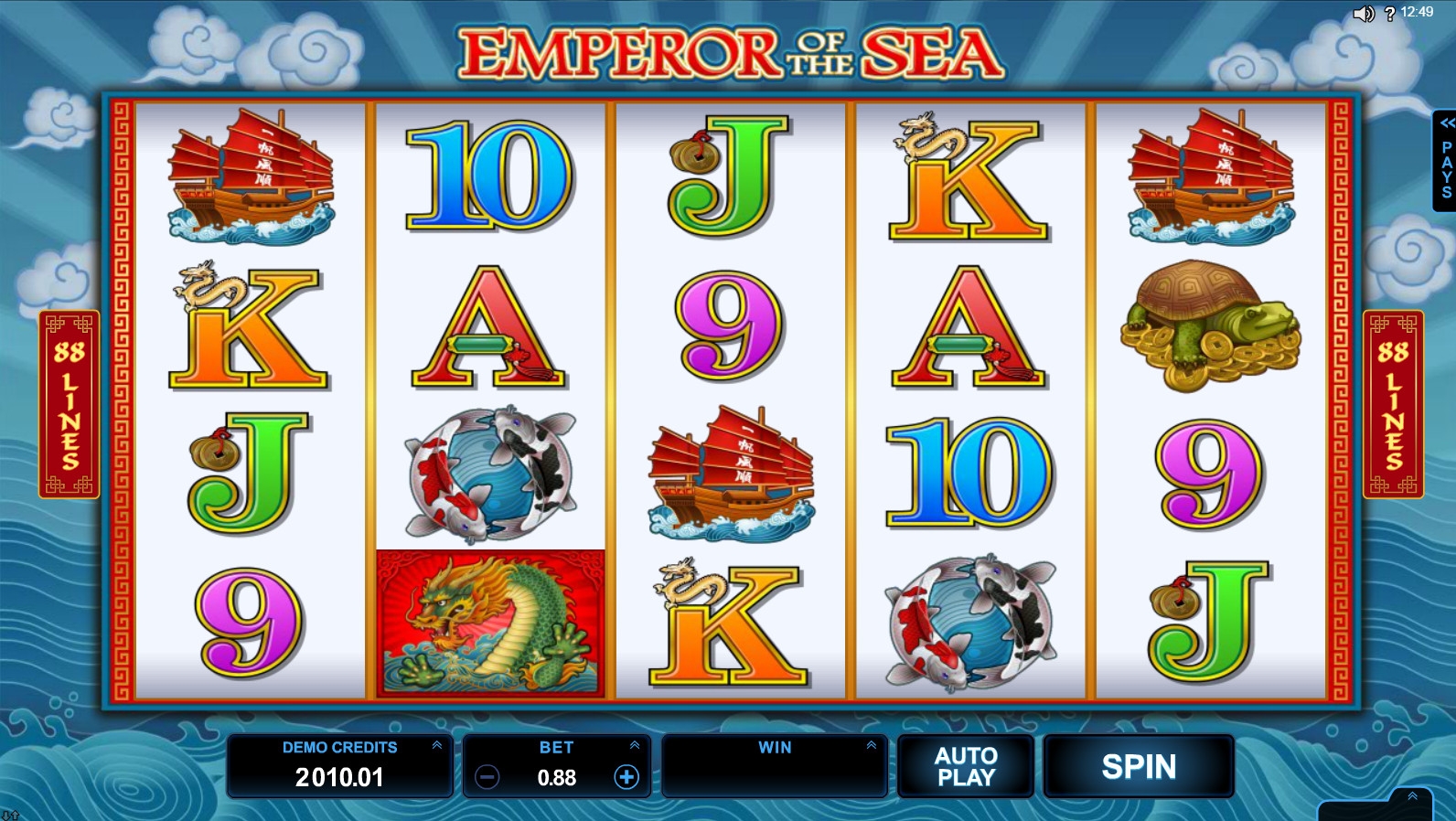 Emperor of the Sea (Морской император) из раздела Игровые автоматы