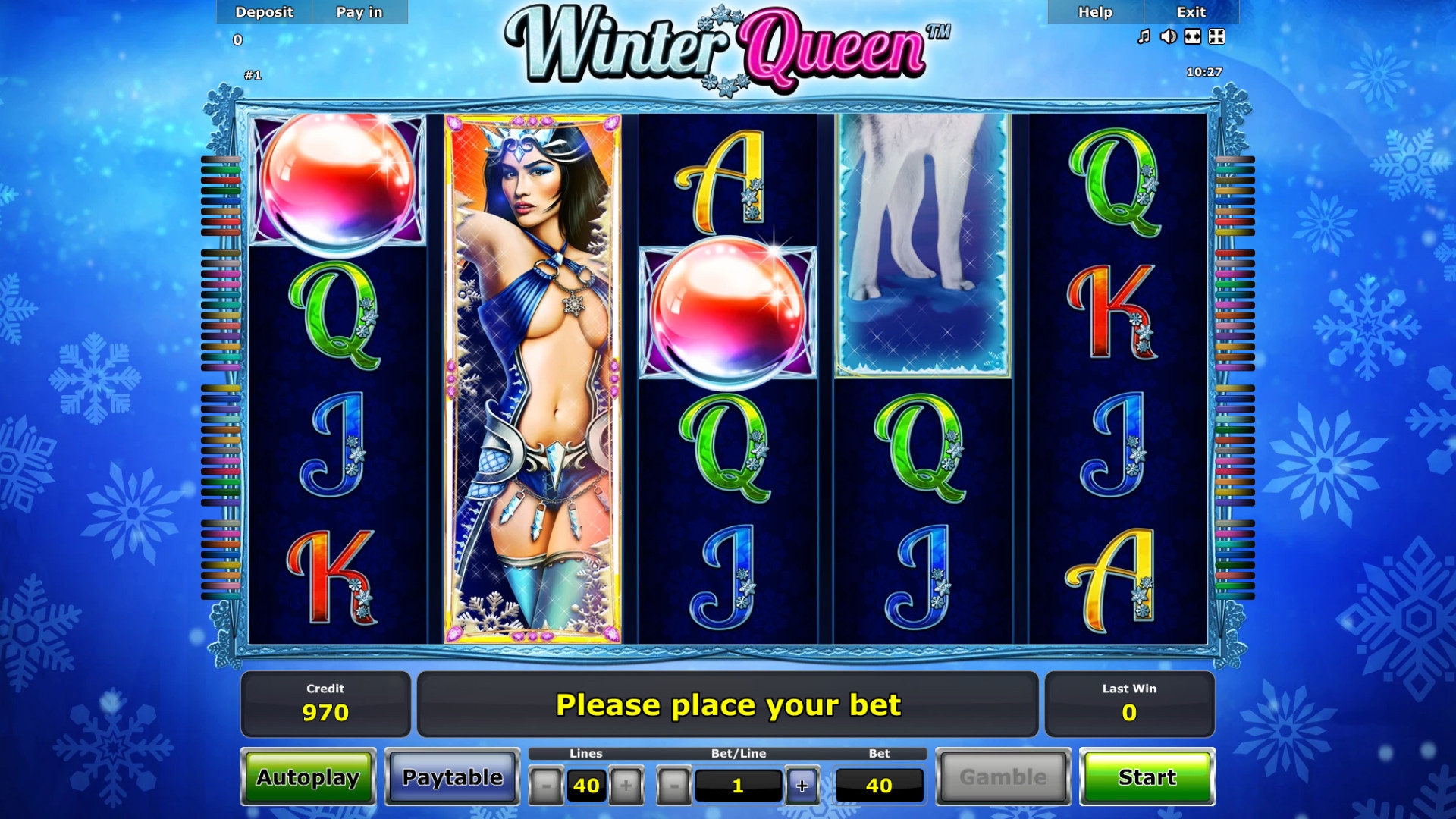 Winter Queen (Королева зимы) из раздела Игровые автоматы