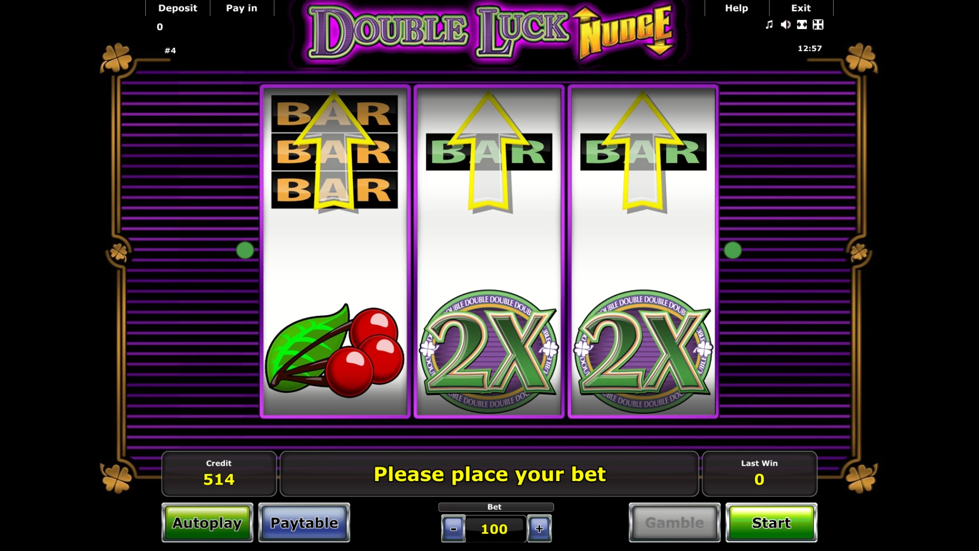Double Luck Nudge (Сдвиг с двойной удачей) из раздела Игровые автоматы