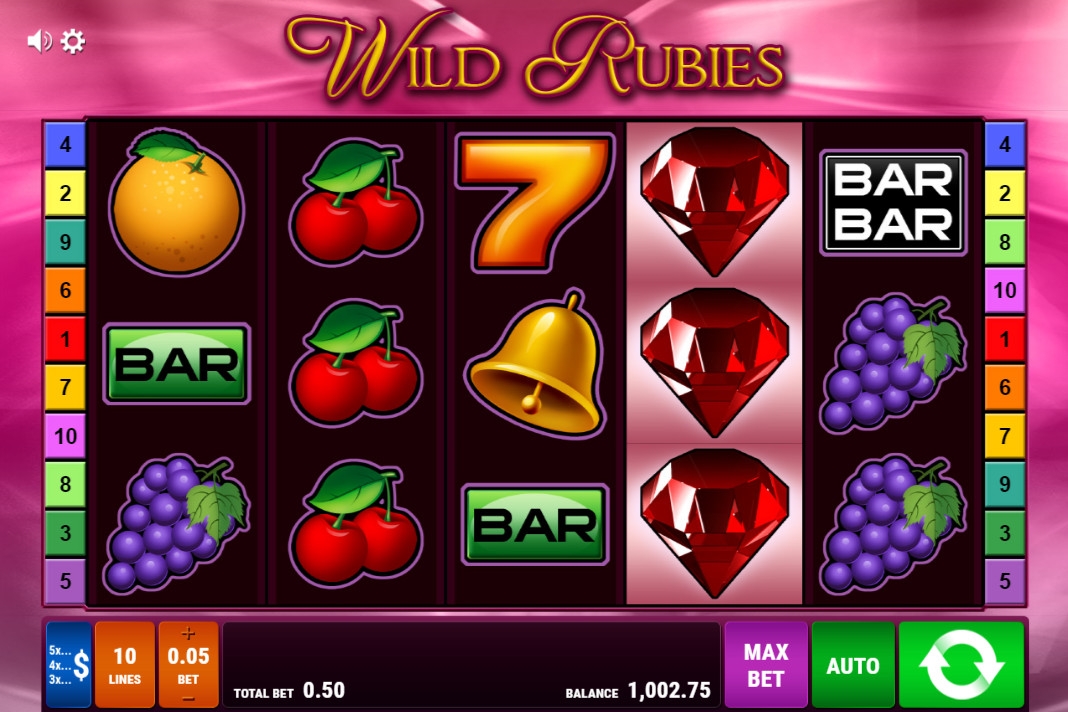 Wild Rubies (Рубины-джокеры) из раздела Игровые автоматы
