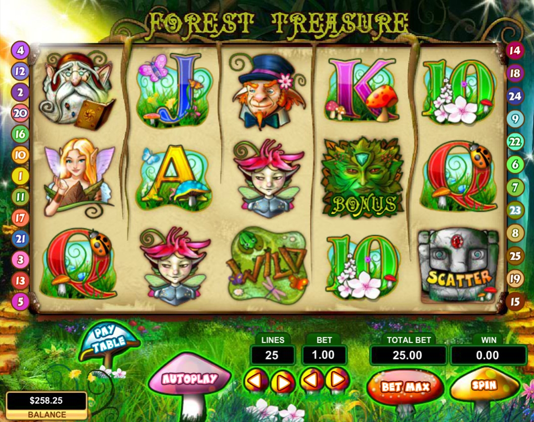 Forest Treasure (Лесное сокровище) из раздела Игровые автоматы