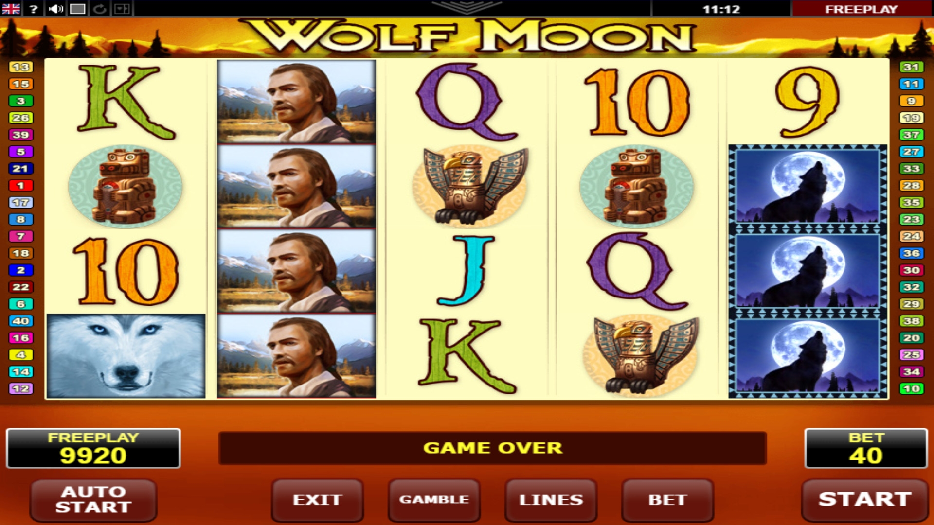 Wolf Moon (Луна волка) из раздела Игровые автоматы