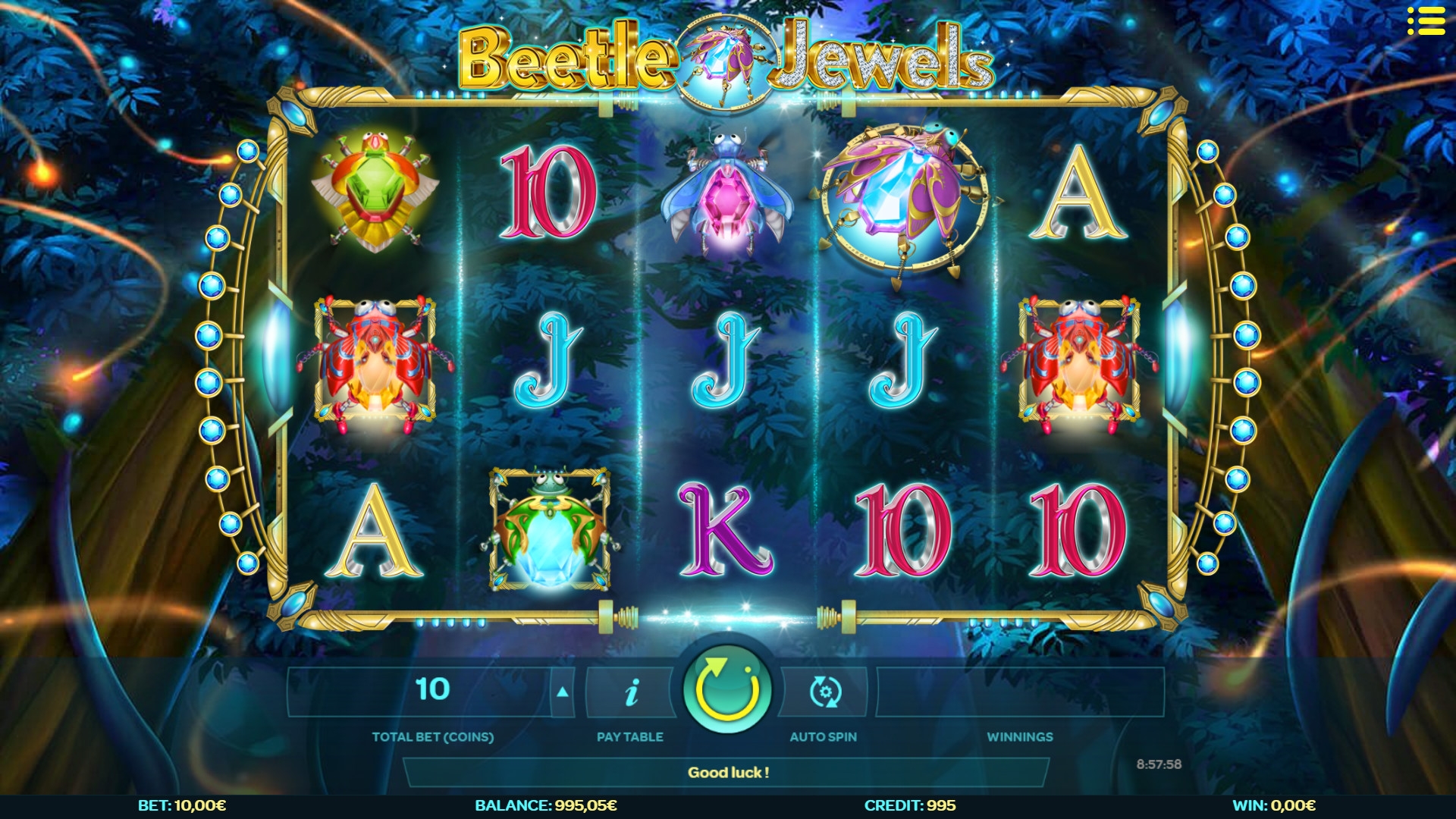 Beetle Jewels (Светлячки-самоцветы) из раздела Игровые автоматы