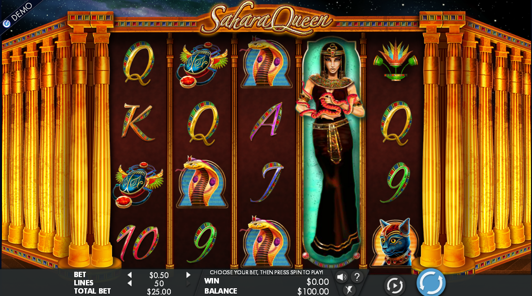 Sahara Queen (Королева Сахары) из раздела Игровые автоматы