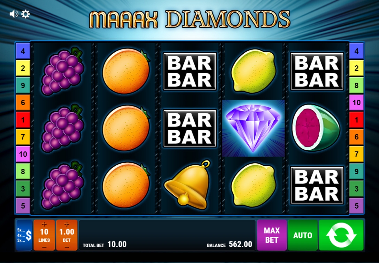 Maaax Diamonds (Огро-о-омные бриллианты) из раздела Игровые автоматы