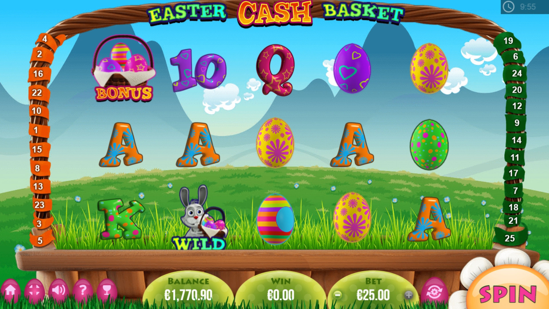 Easter Cash Basket (Пасхальная денежная корзина) из раздела Игровые автоматы