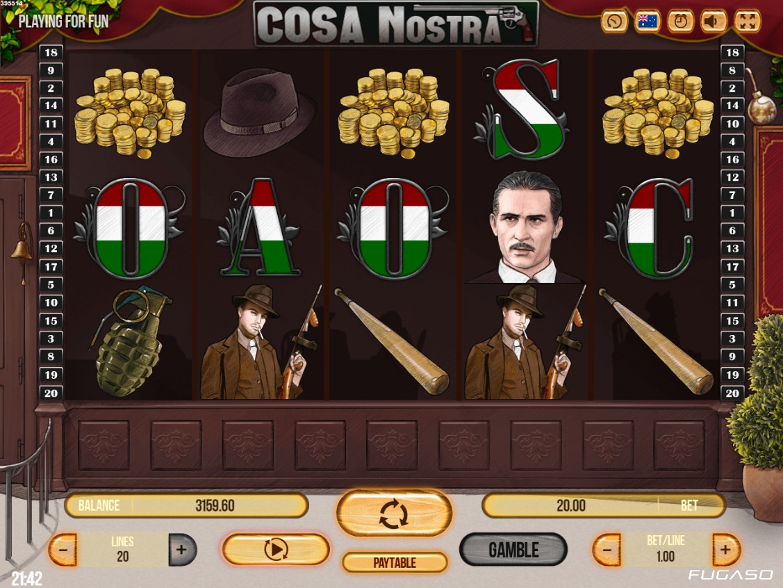 Cosa Nostra (Коза Ностра) из раздела Игровые автоматы