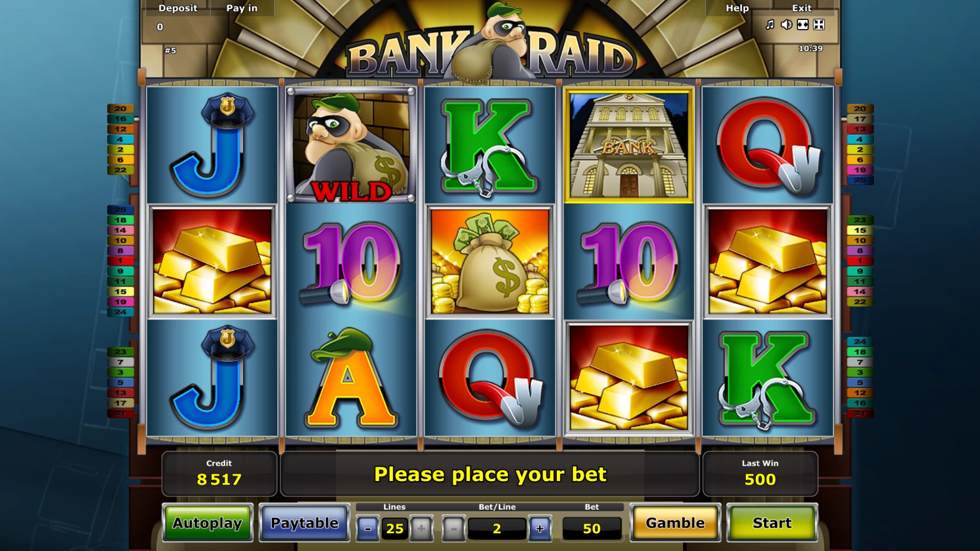 Bank Raid (Налет на банк) из раздела Игровые автоматы