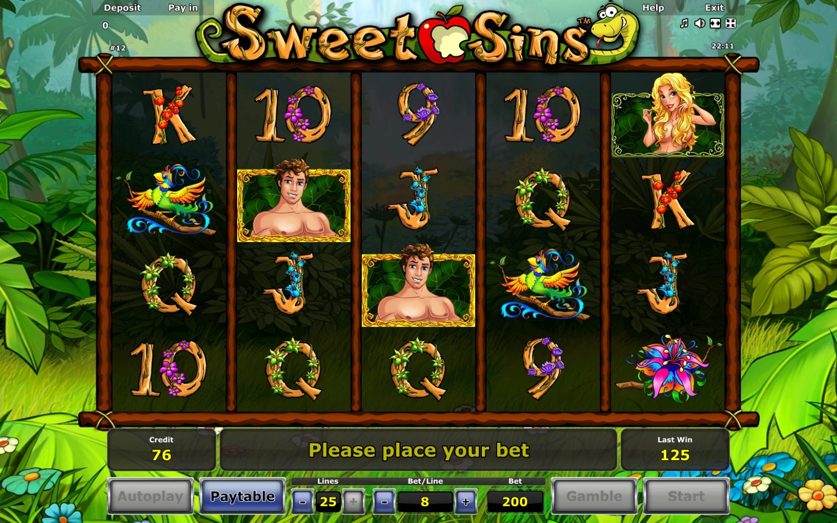 Sweet Sins (Сладкие грехи) из раздела Игровые автоматы