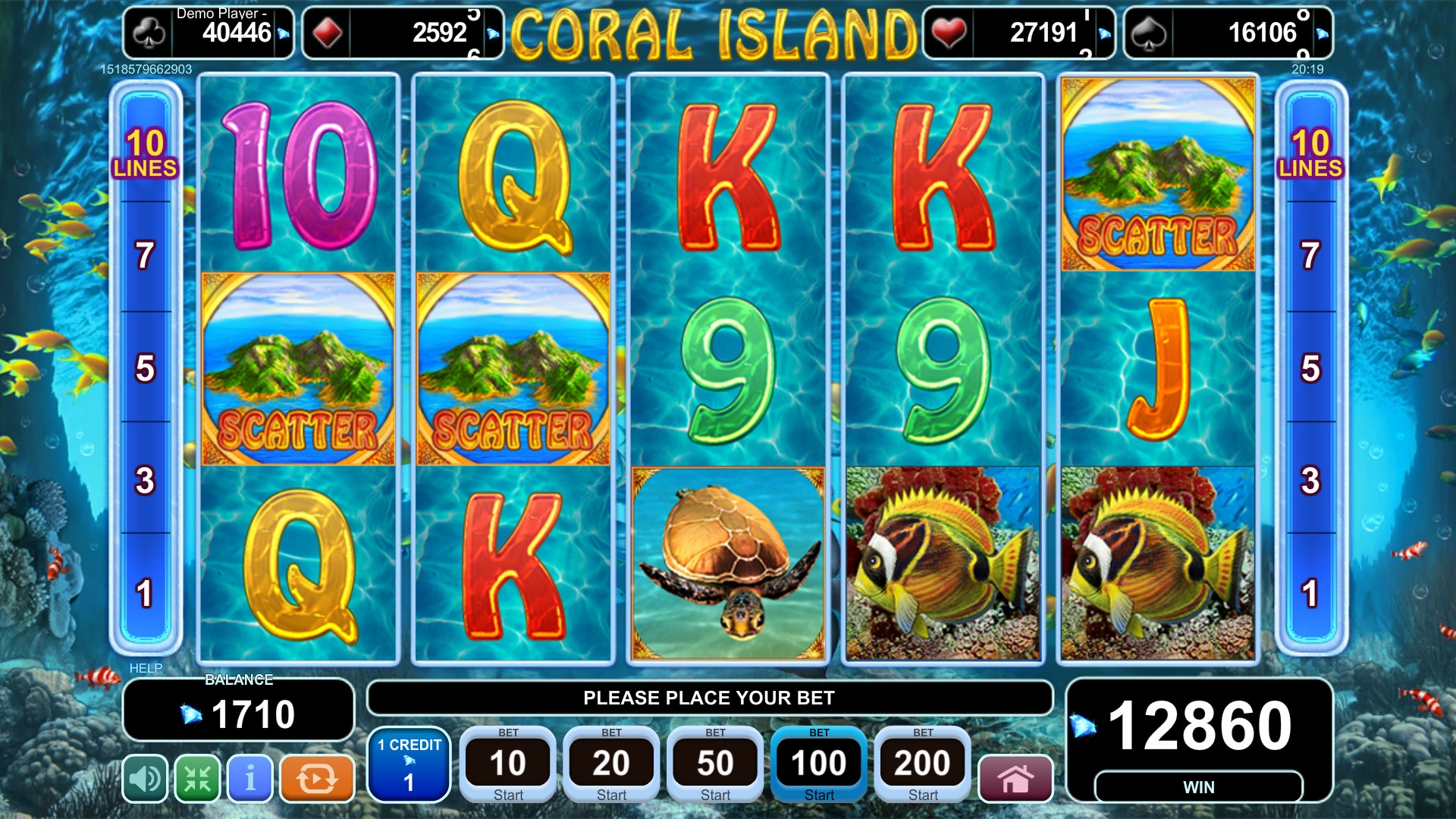 Coral Island (Коралловый остров) из раздела Игровые автоматы